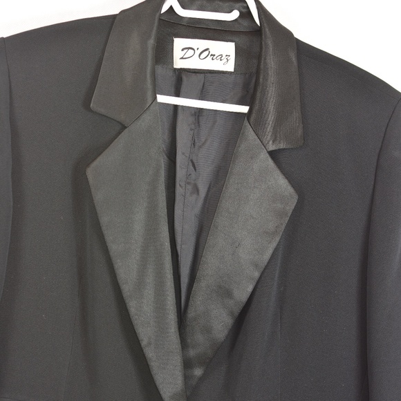 Tuxedo Style Blazer SZ 8 by D'Oraz - Picture 5 of 7